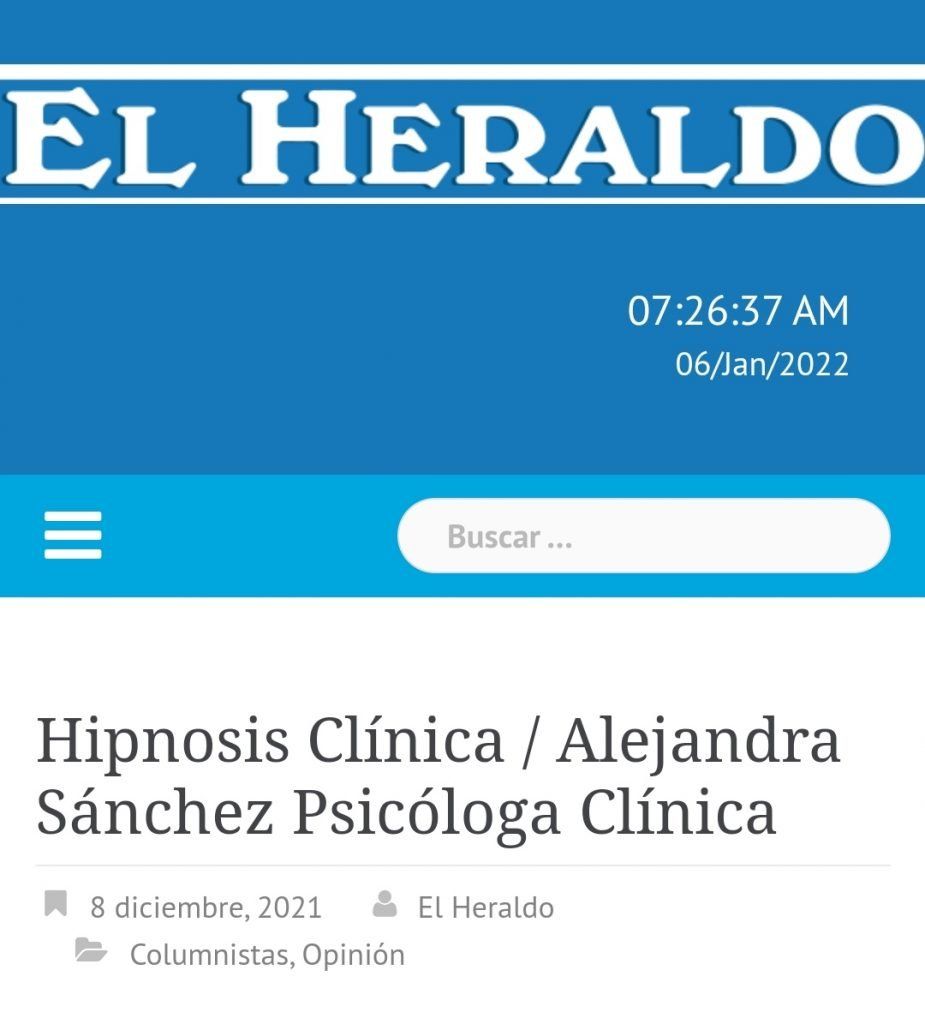 Hipnosis Clínica / Alejandra Sánchez Psicóloga Clínica