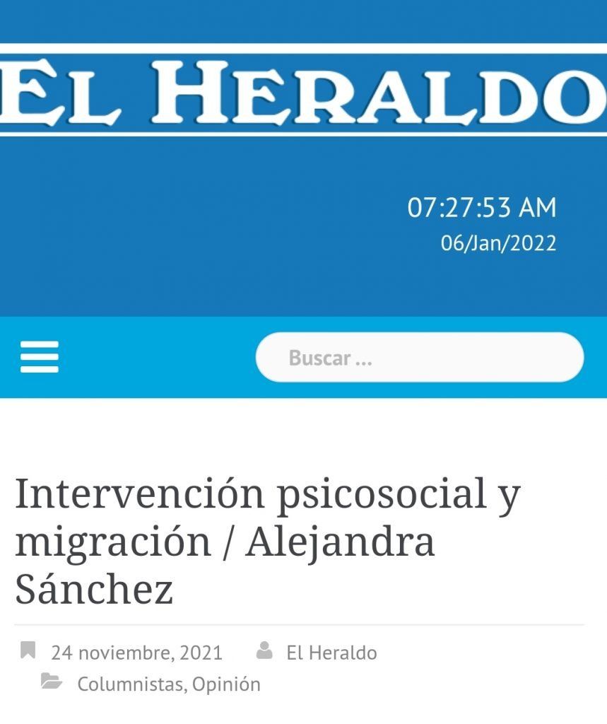 Intervención psicosocial y migración