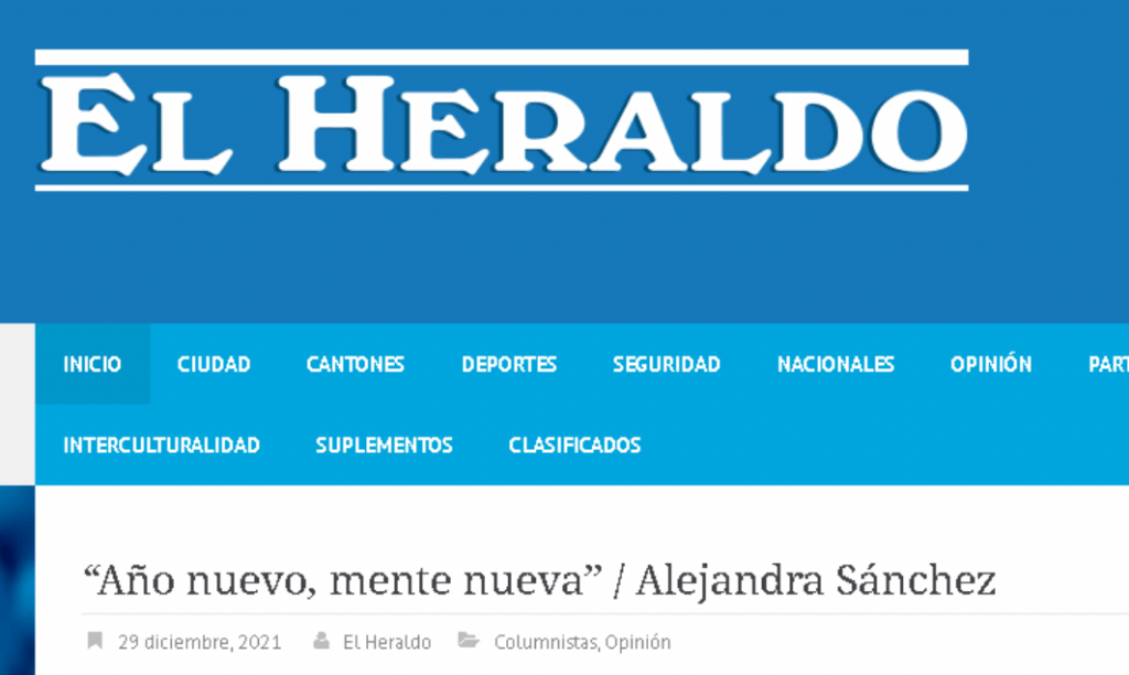 “Año nuevo, mente nueva”